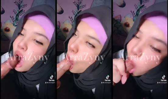 Bokep ArraZny Malay Jilbab Blowjob Kontol